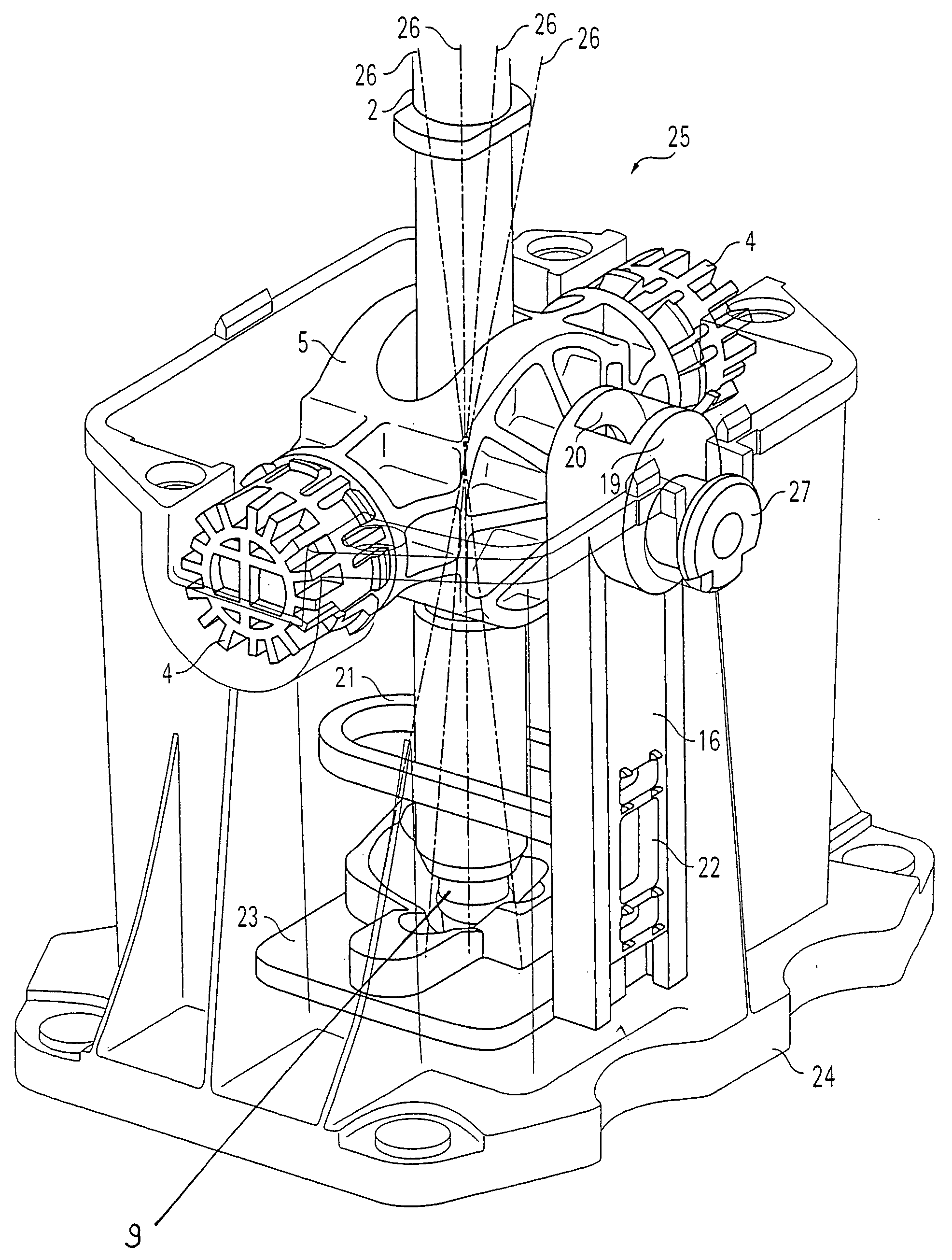 Movement converter for an isodistant shifting sensor system