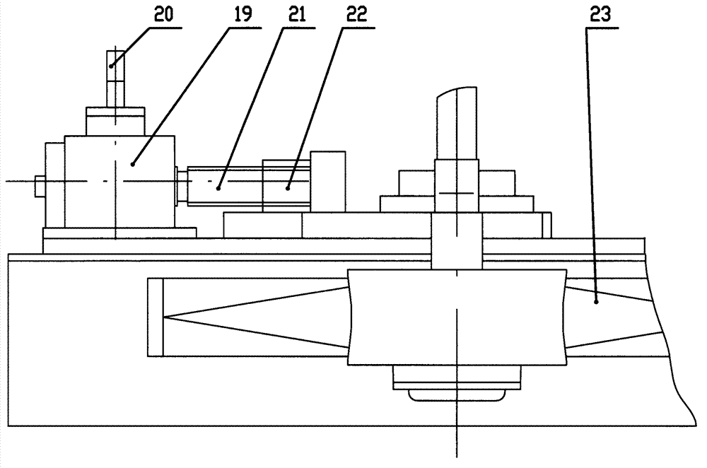 Numerical-control band saw machine for sawing American cork wood