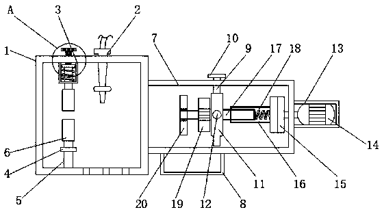 Cold-rolled steel pipe blanking device