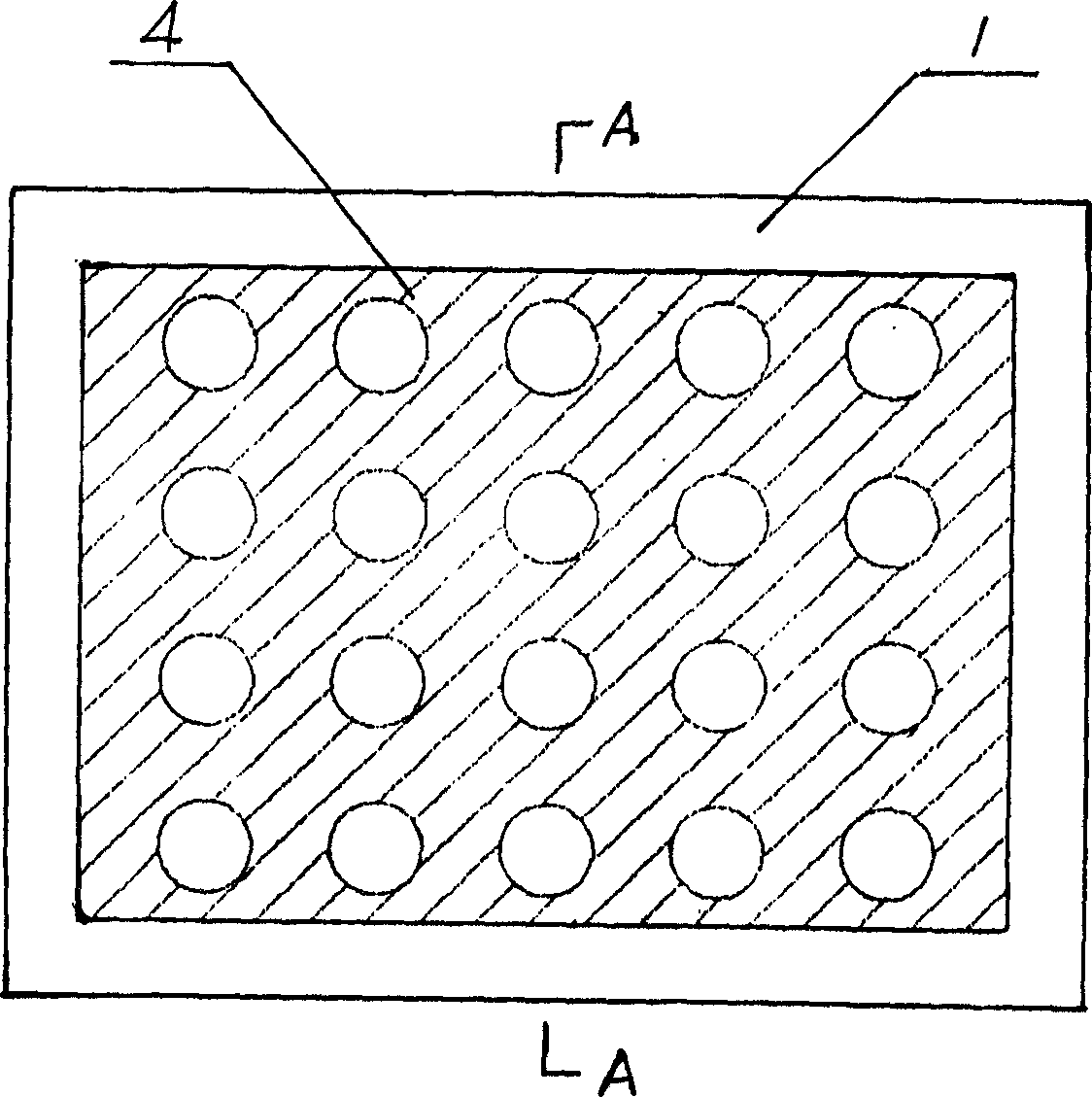 Liquid crystal back lighting optical target