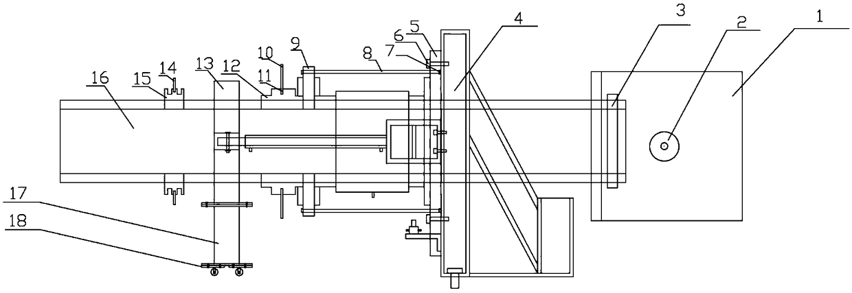 Tensile force stroke compensating device