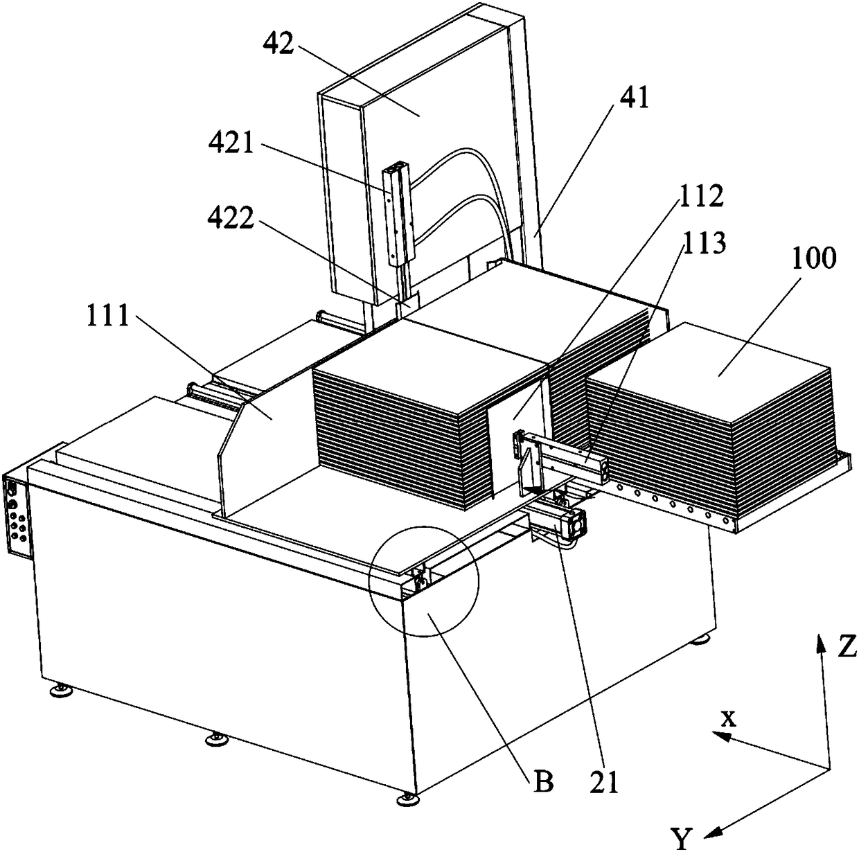 Cardboard cutting machine