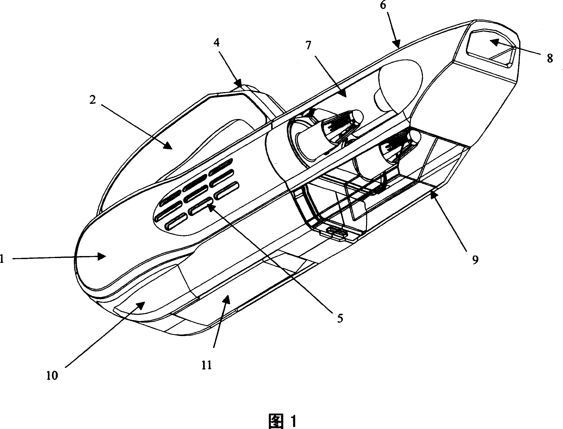 Whirlwind hand-held type vacuum dust collector