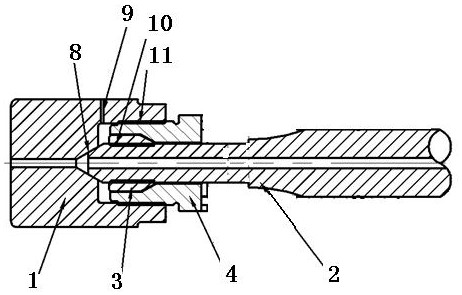 Shock-resistant ultrahigh-pressure pipe joint