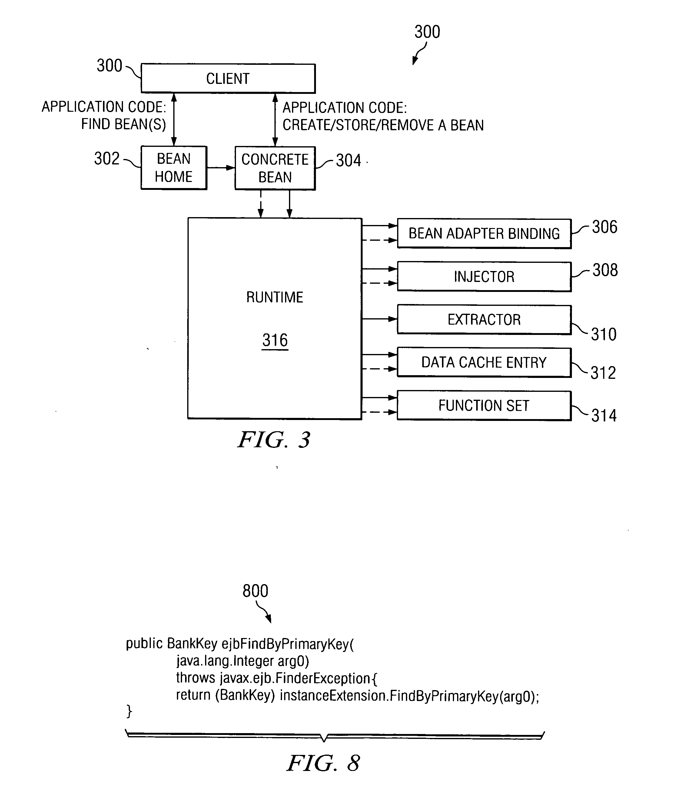 Method and apparatus for a container managed persistent entity bean support architecture