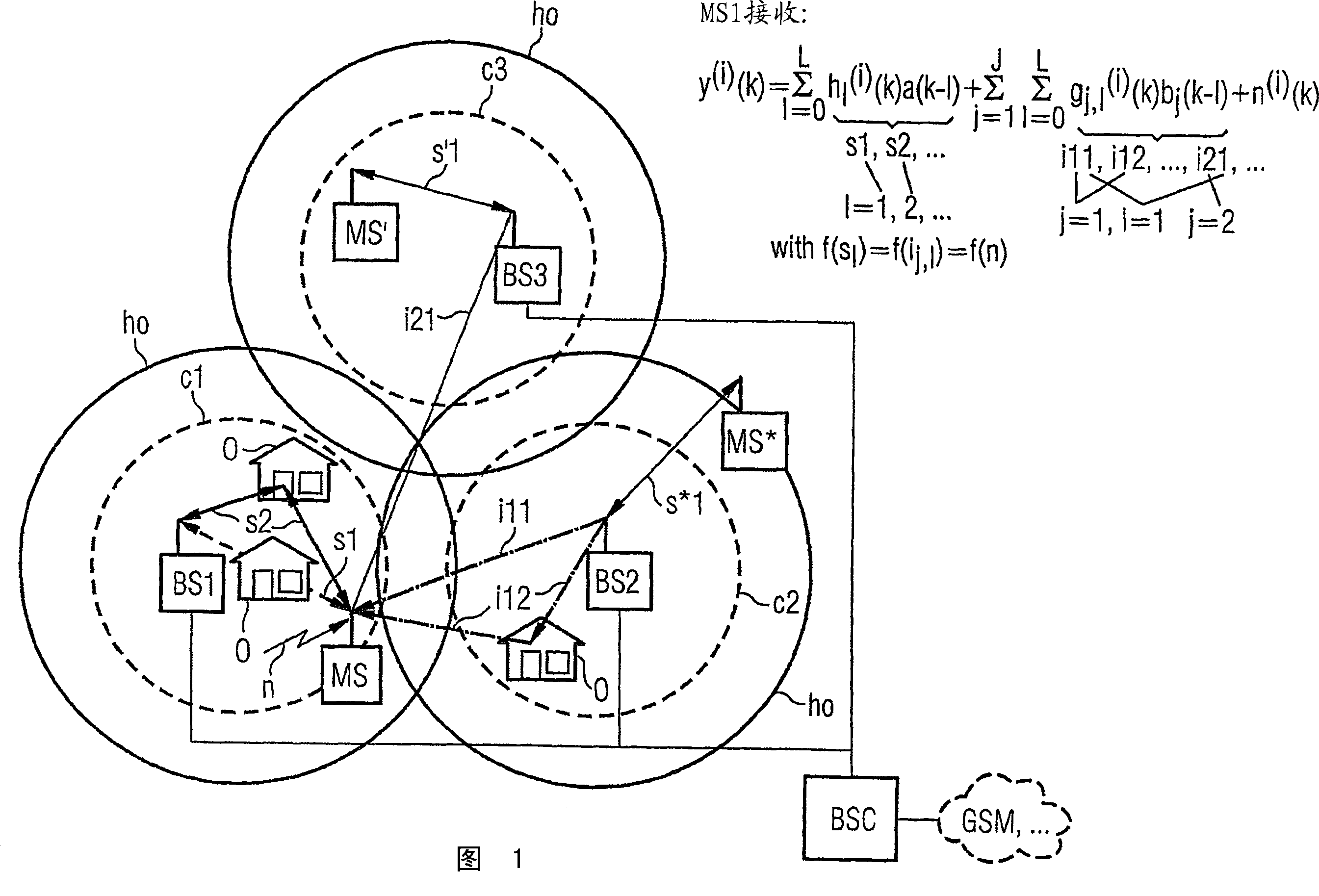 Method and communication device for interference cancellation in a cellular  communication system