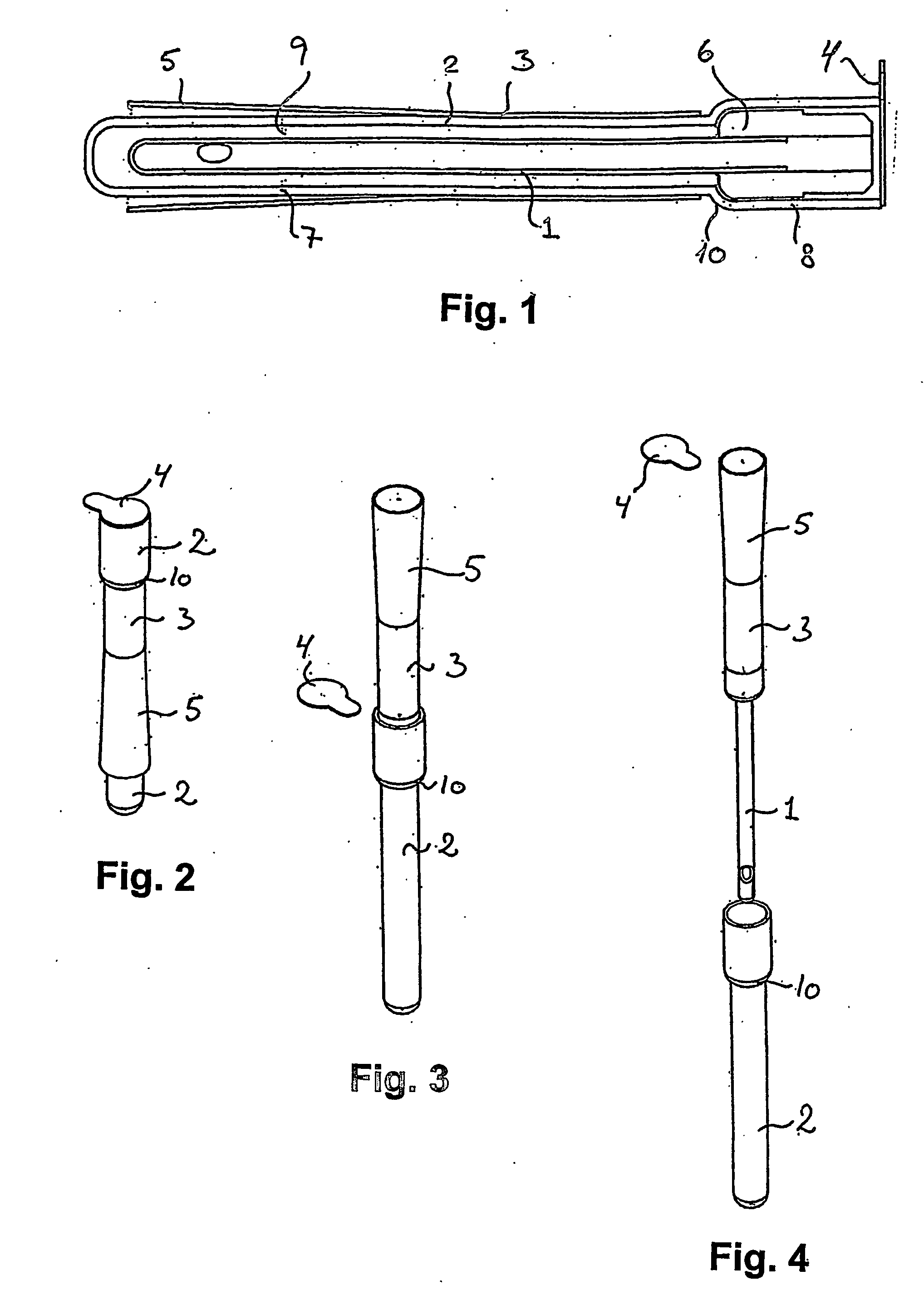 Catheter assembly with catheter handle and container