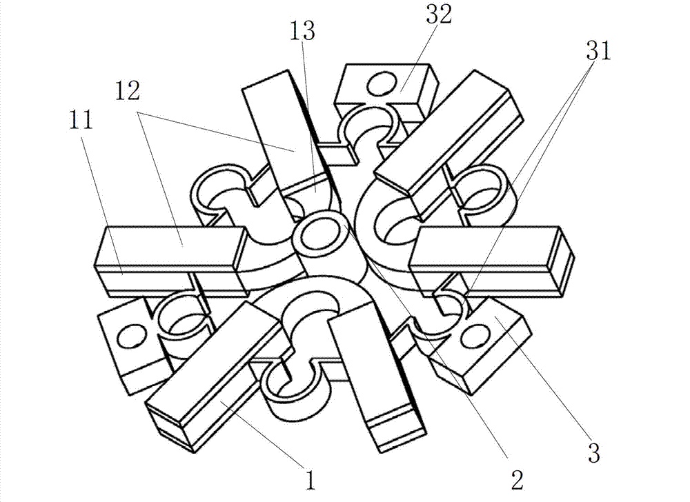 Small-size integrated parallel rotation ultrasonic motor