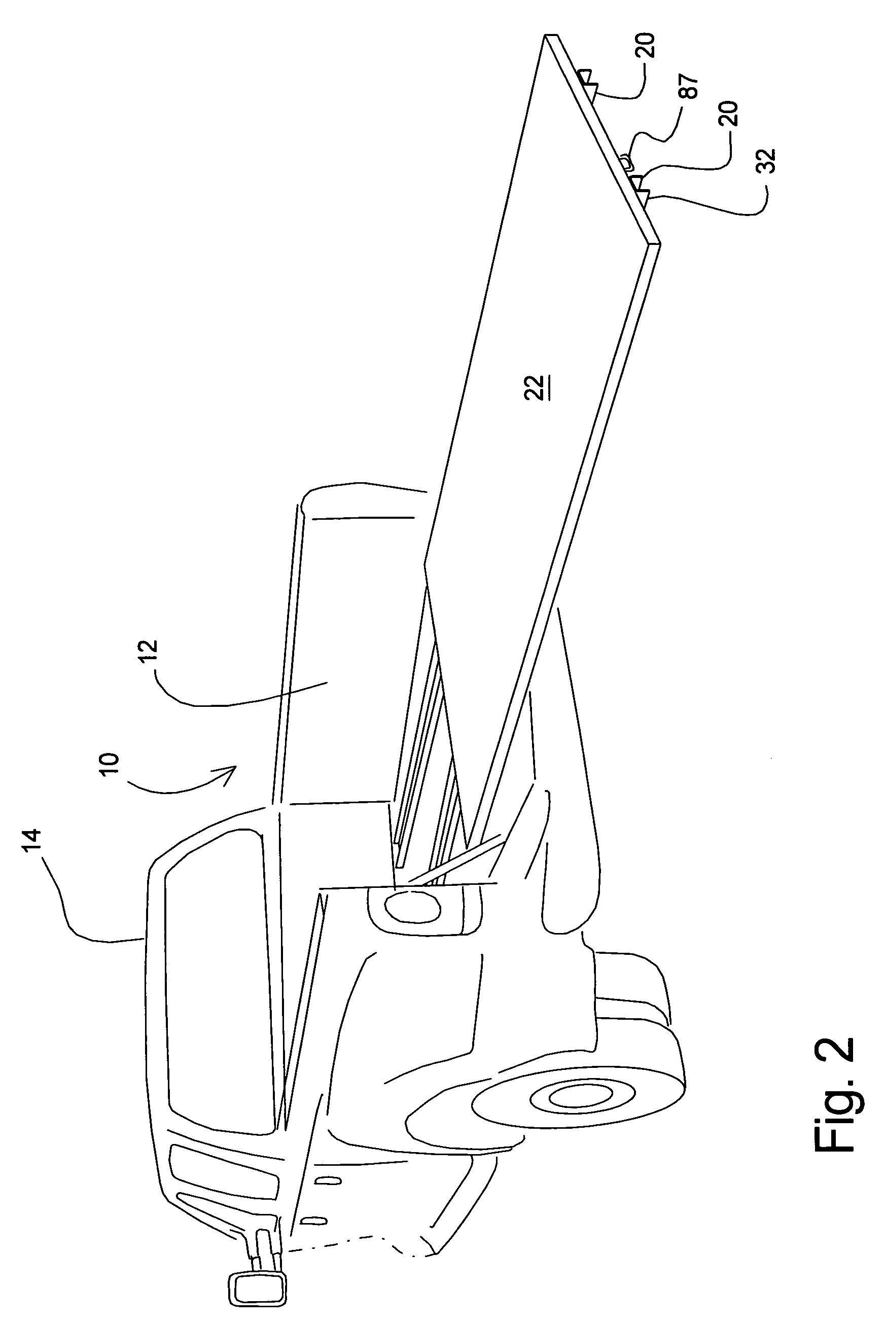 Retractable storage system for trucks