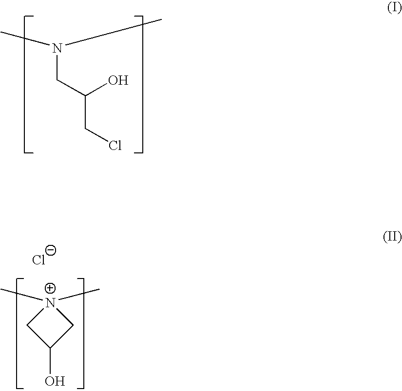 Membrane separation process for removing residuals polyamine-epihalohydrin resins