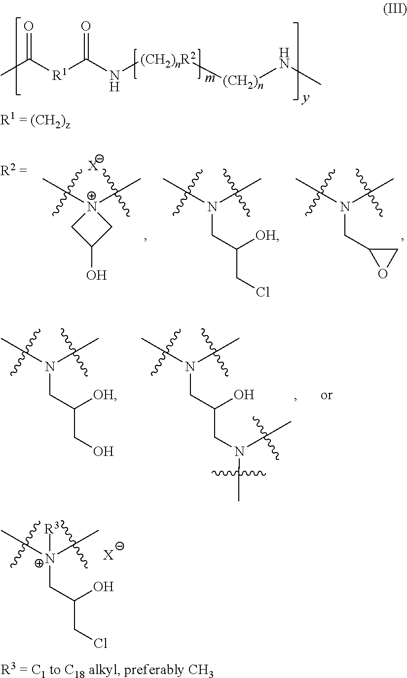 Membrane separation process for removing residuals polyamine-epihalohydrin resins