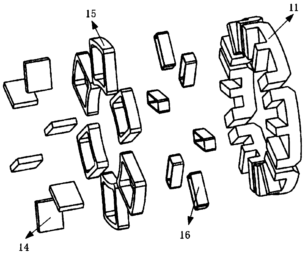 Double-magnetic-circuit magnetism adjusting type axial permanent magnet motor