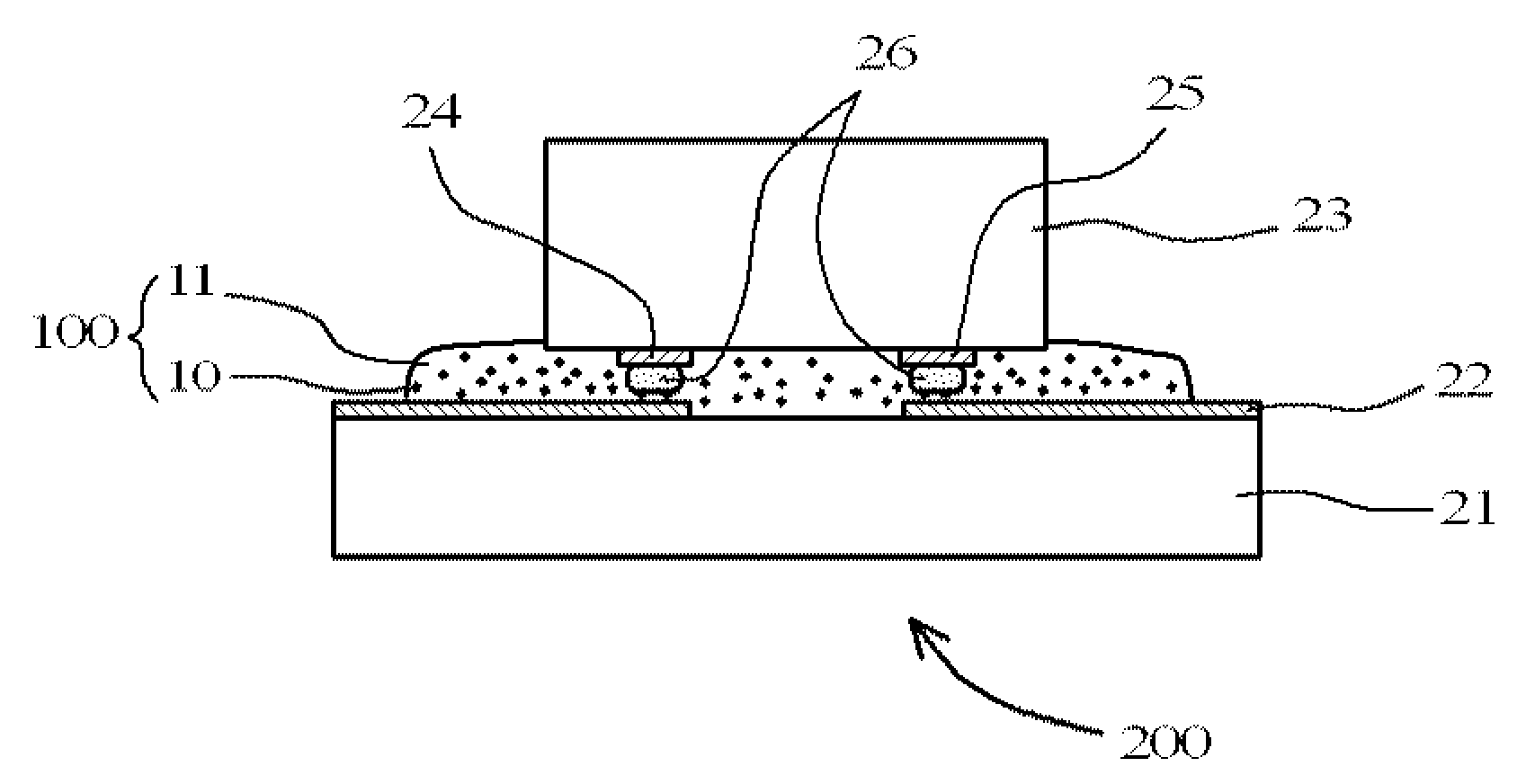 Light-reflecting anisotropically conductive adhesive and light emitting device