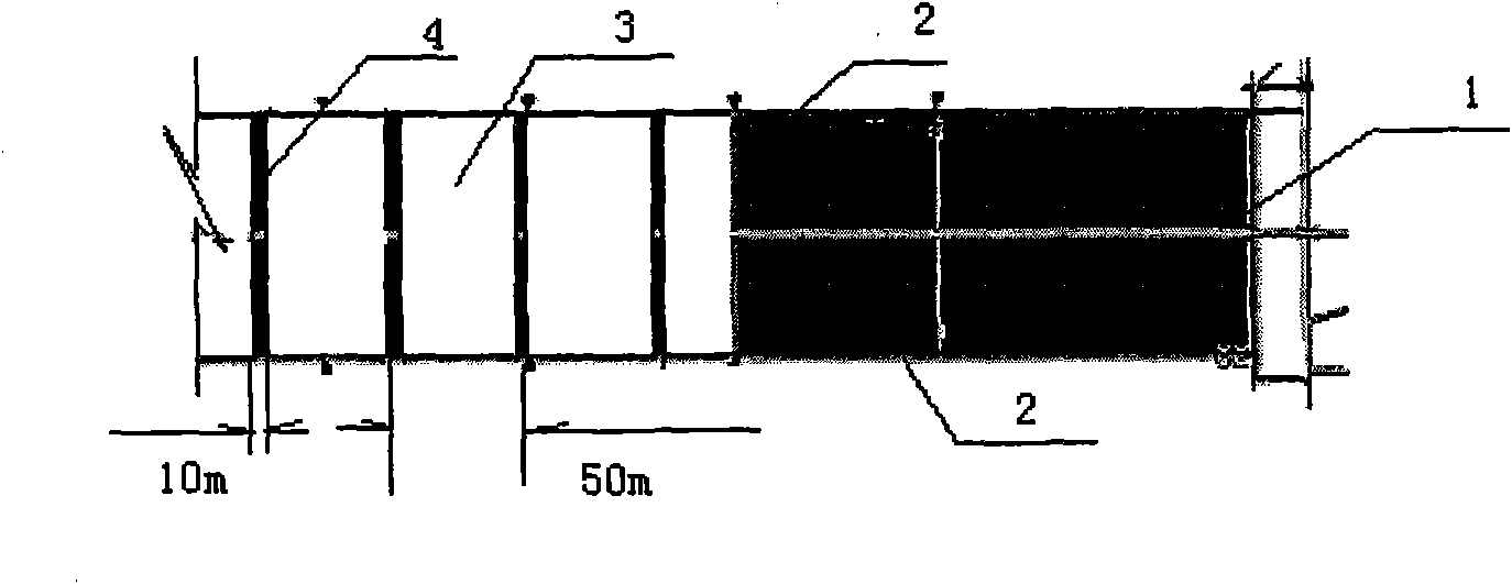 Long wall alternate type coal mining method