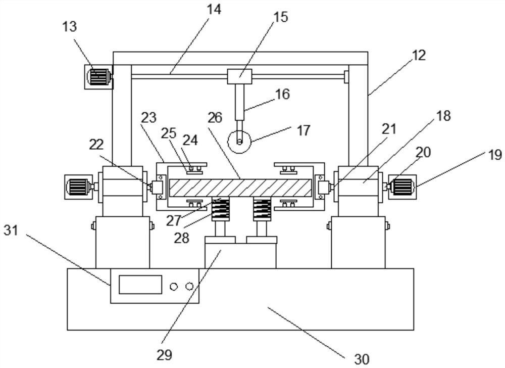 Profile steel production and treatment equipment capable of conveniently saving steel plate materials