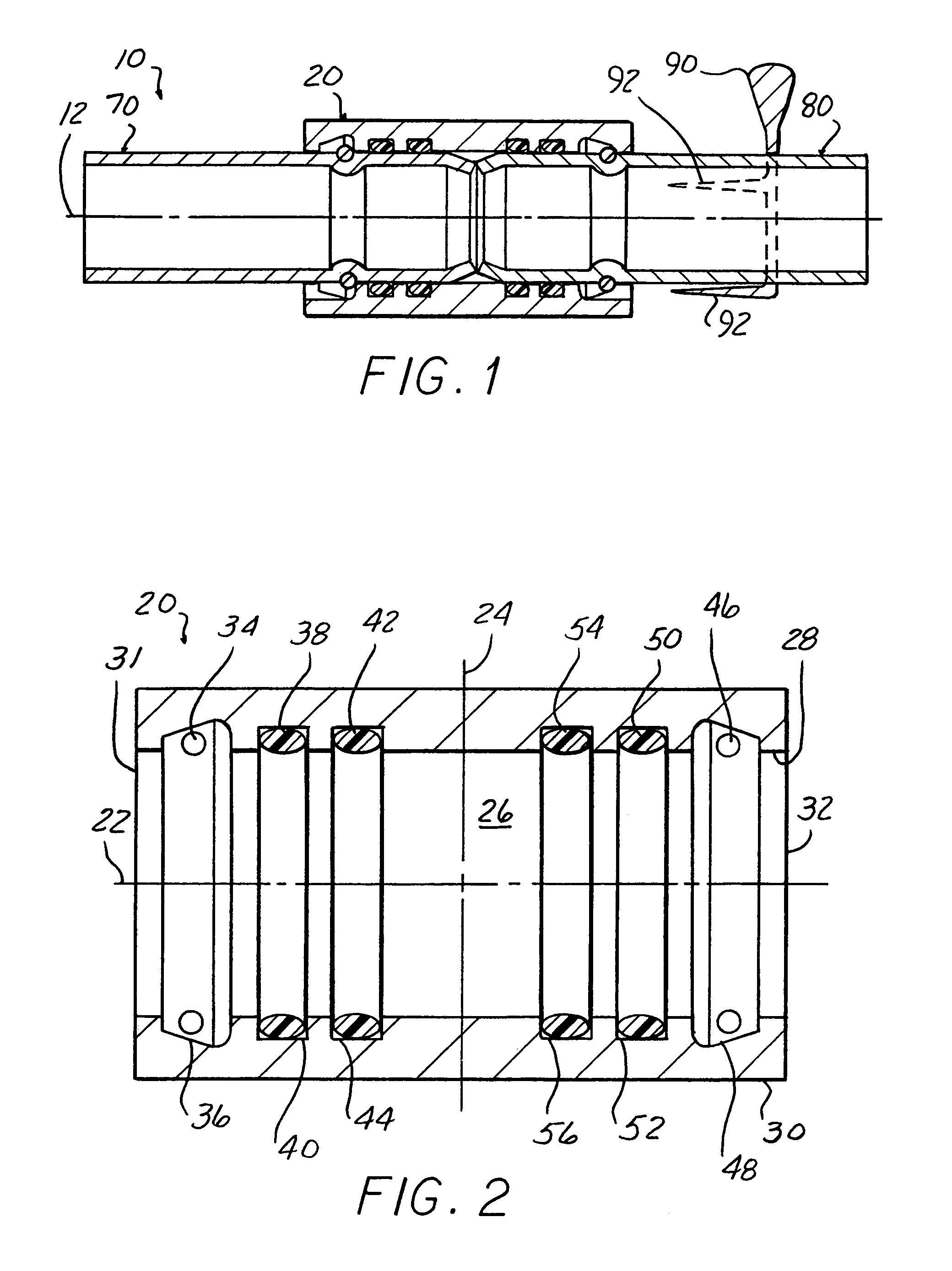 Union coupler assembly for coolant lines