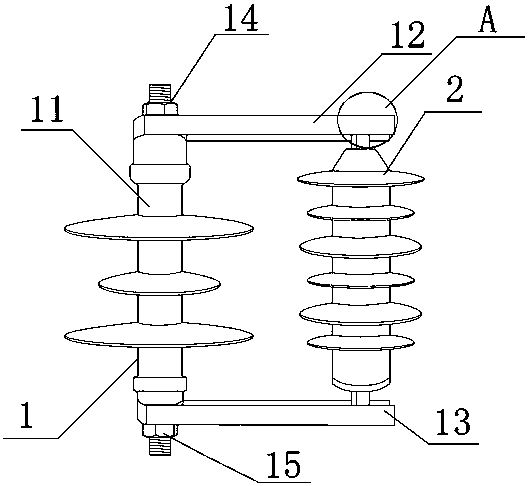 A detachable lightning arrester