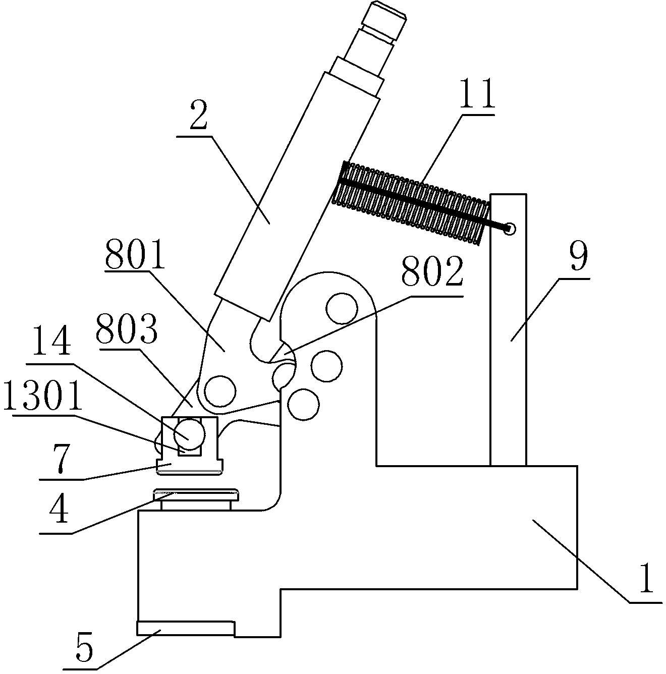 Universal locking chuck device for bidirectional film stretching machine