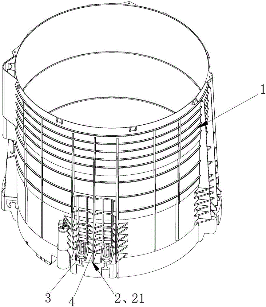 Washing machine and outer drum thereof