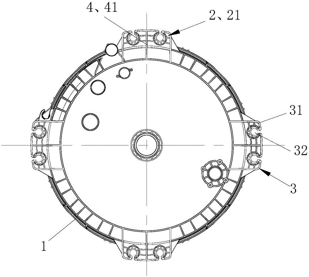 Washing machine and outer drum thereof