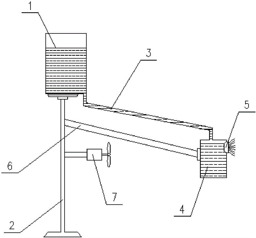 Human body temperature reducing device