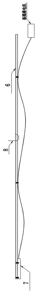 A construction method for concrete pouring of small-angle inclined piles