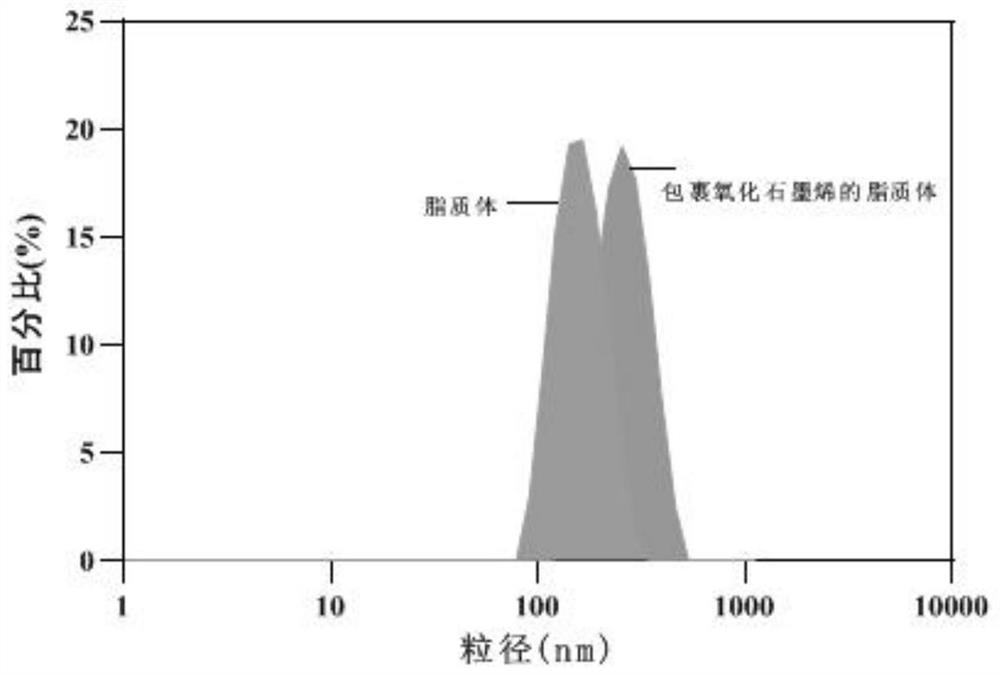 Temperature-sensitive cationic liposome capable of adsorbing graphene oxide and preparation of temperature-sensitive cationic liposome