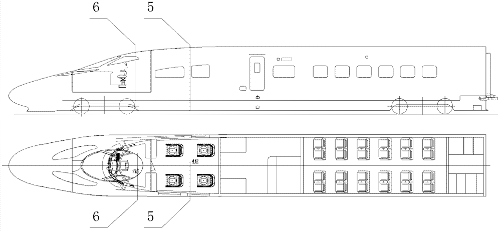 Test method for noise transmission path of rail vehicles