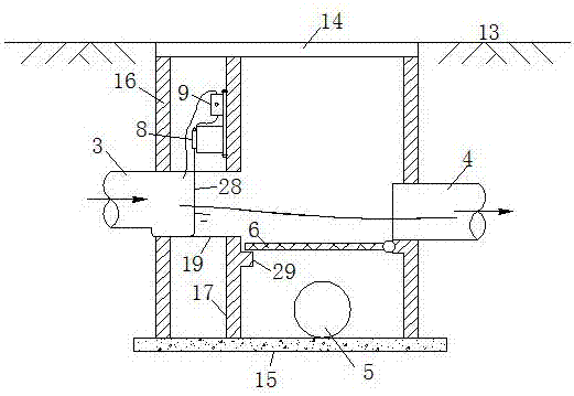 Runoff rainwater quality dividing intercepting device and method based on light sensation technology