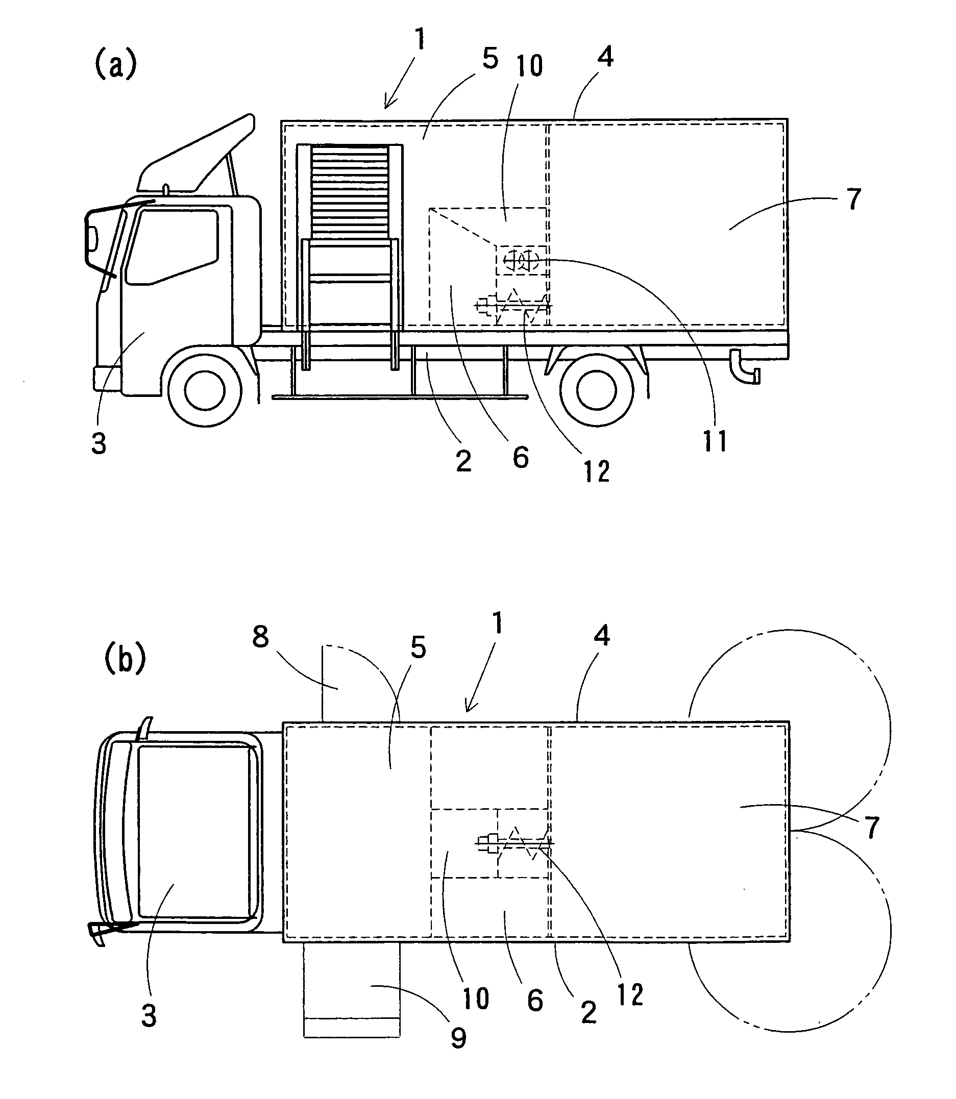 Paper shredding vehicle