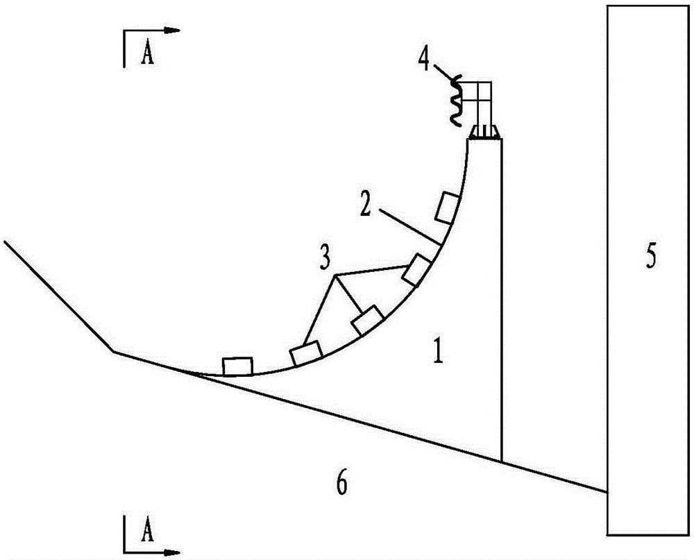 Rigid anti-rolling stone collision device for bridge pier