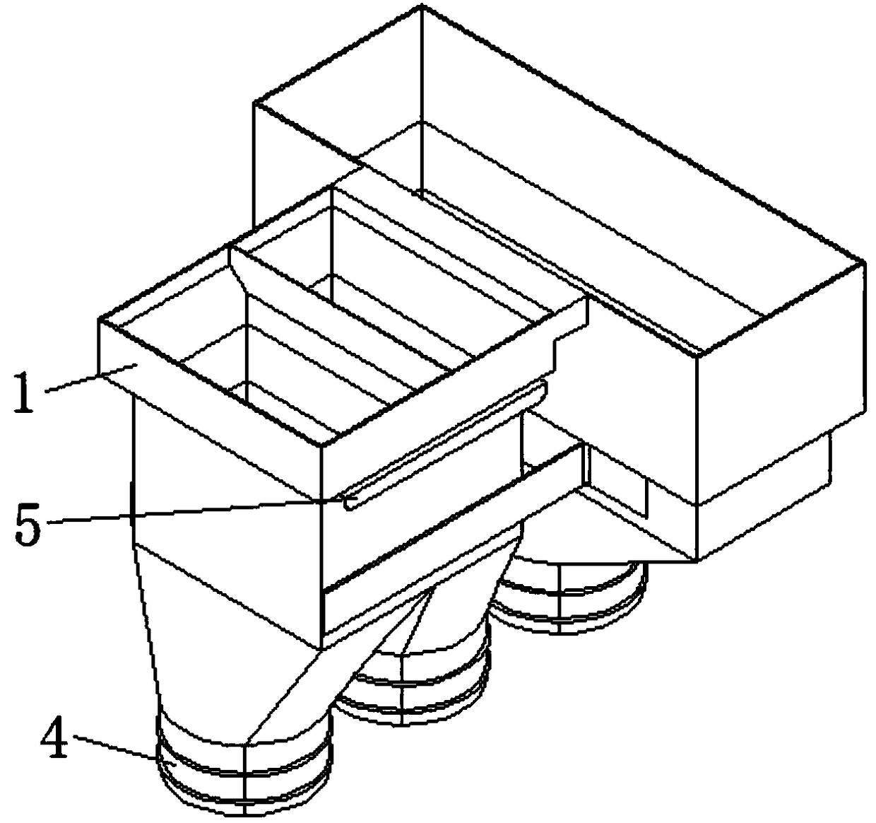 A color sorter discharge tooling