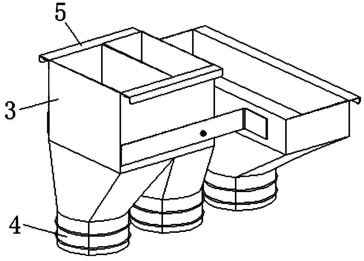 A color sorter discharge tooling