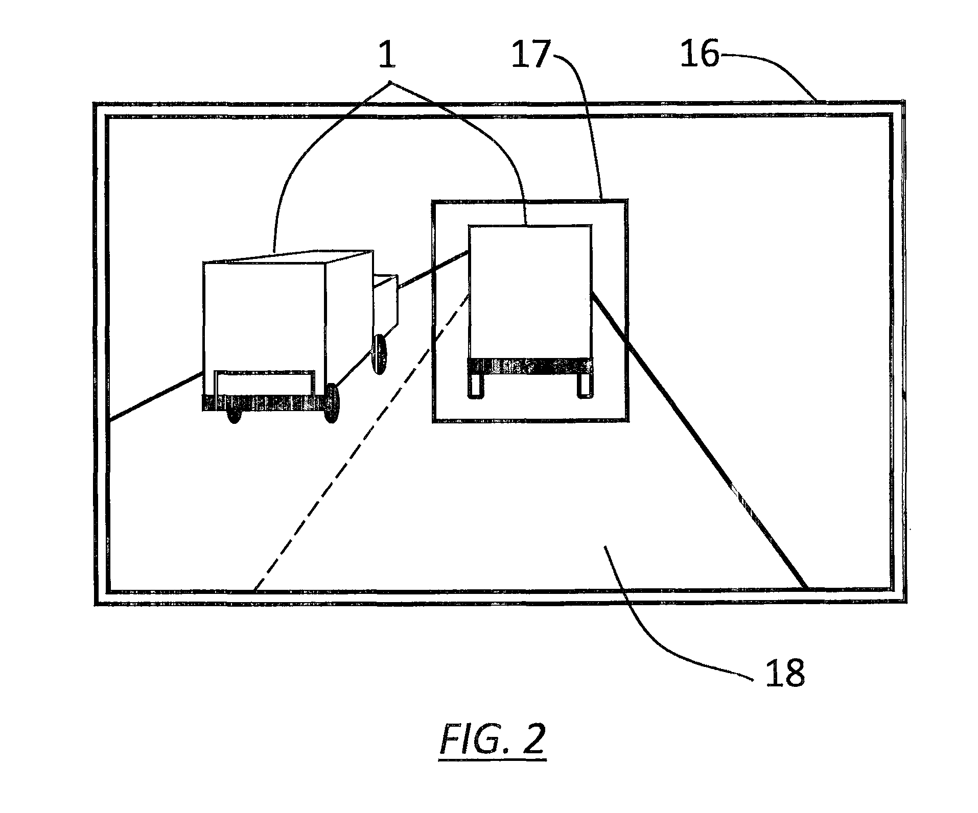 Method and arrangement for entering a preceding vehicle autonomous following mode