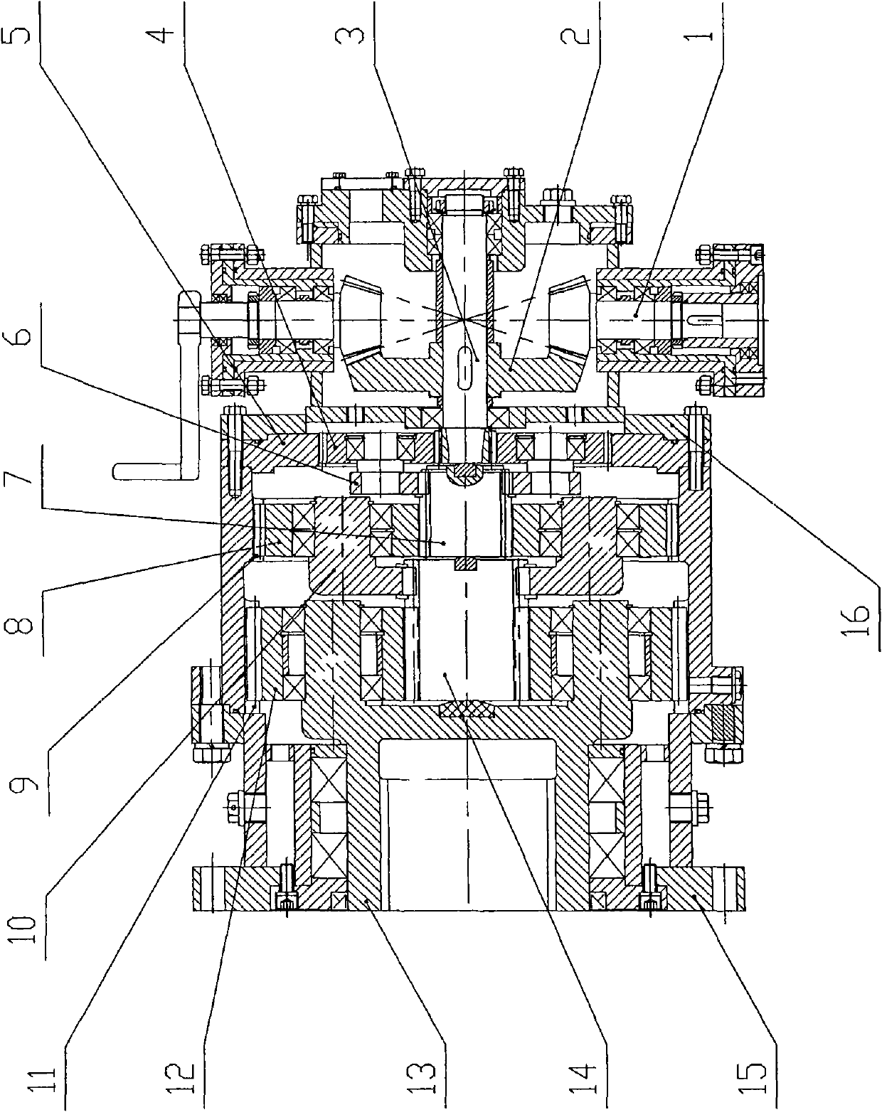 Rocket movable launcher supporting arm speed reducer