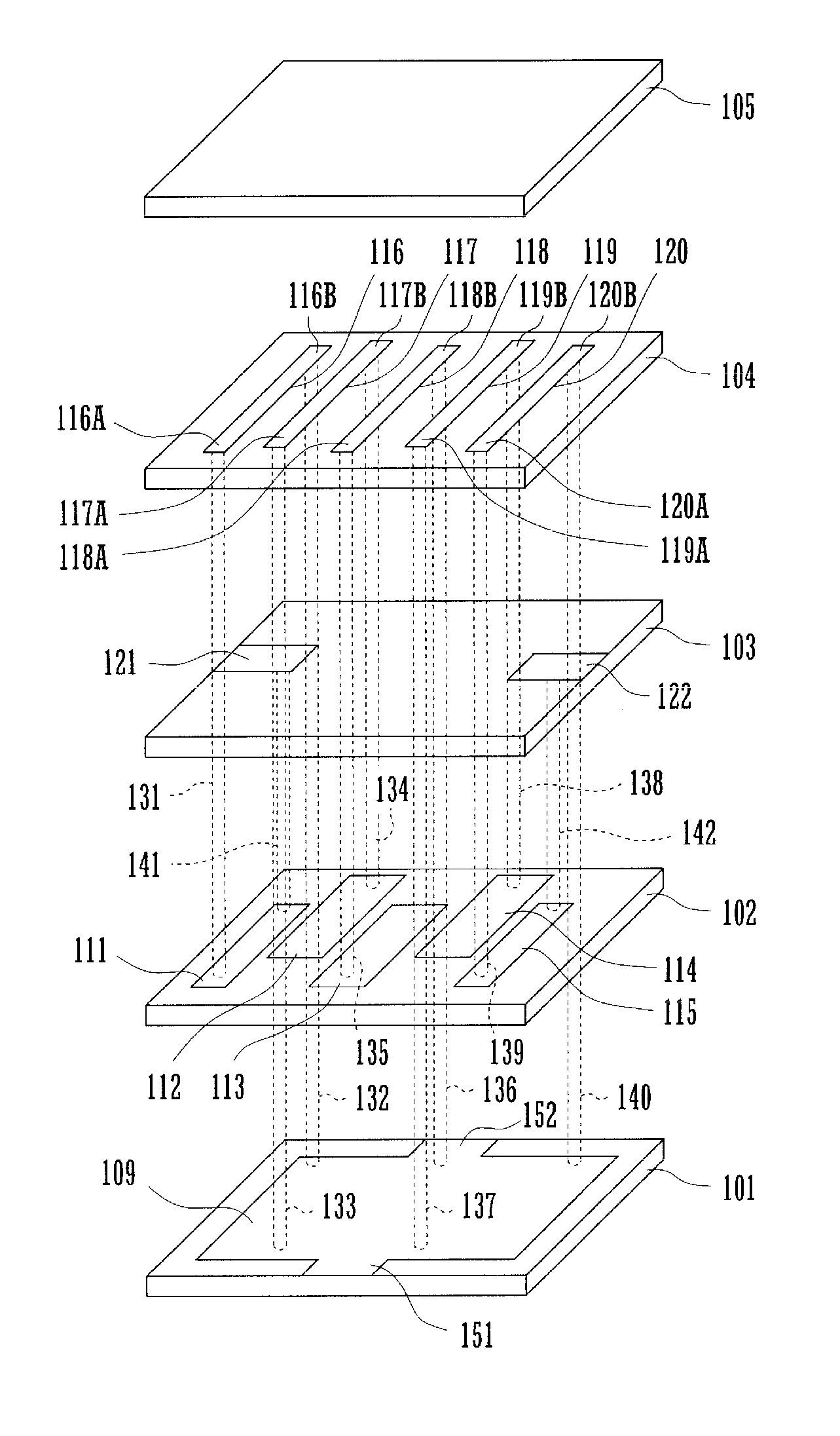 High frequency multilayer bandpass filter