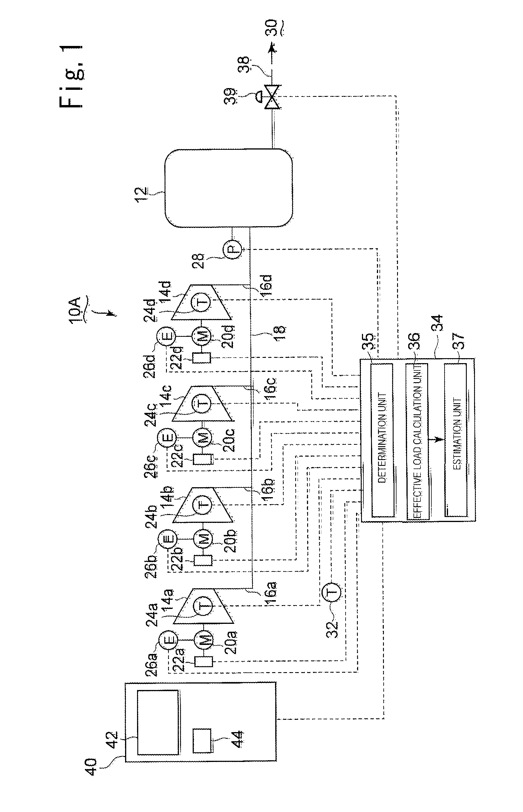 Compressed gas supply unit, compressed gas supply apparatus and control method of said unit and said apparatus