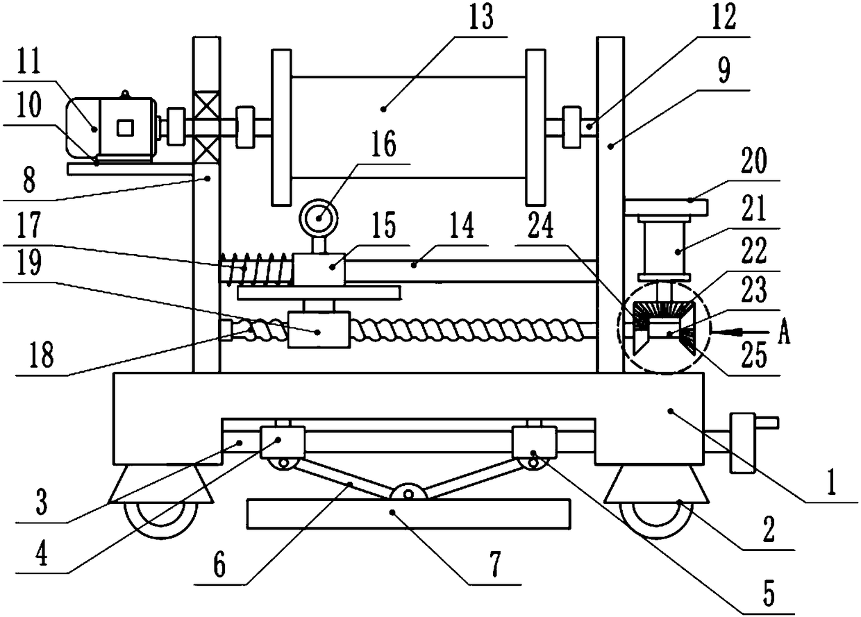 Residual power line winding device for screw rod sliding block type stator assembly production