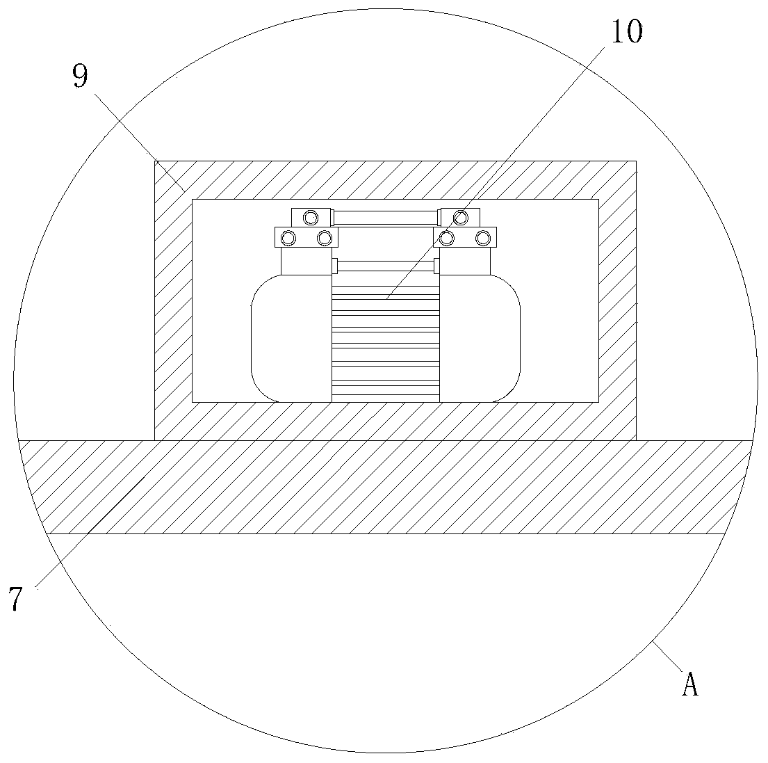 OLED evaporation source convenient to assemble