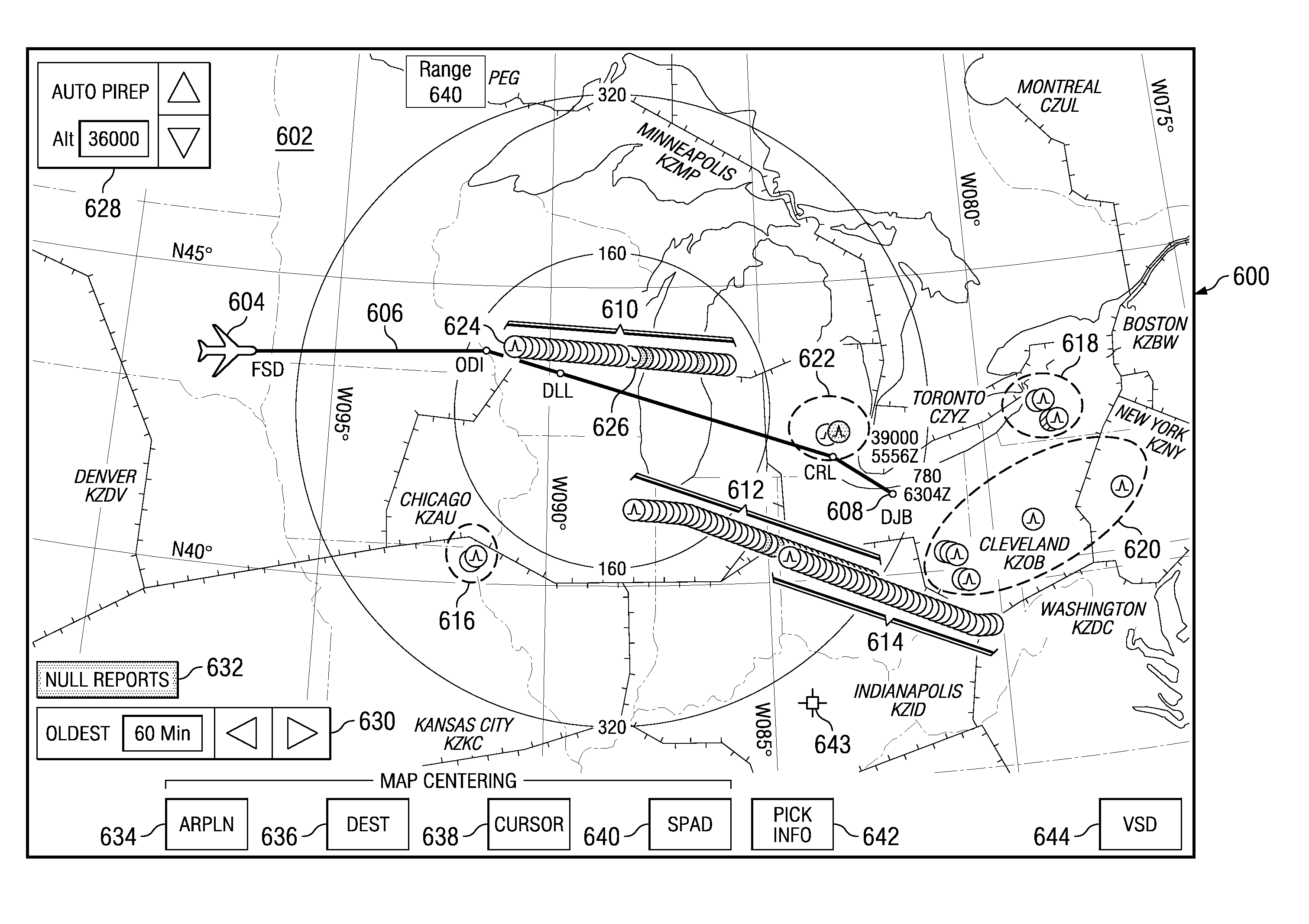 Automated turbulence display system