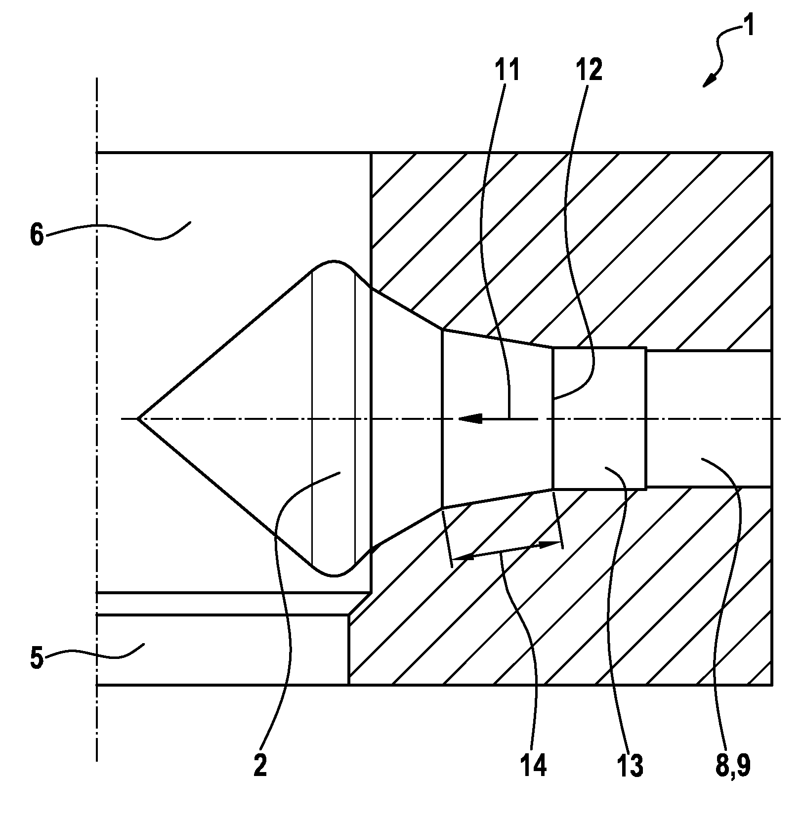 Metallic component for high-pressure applications