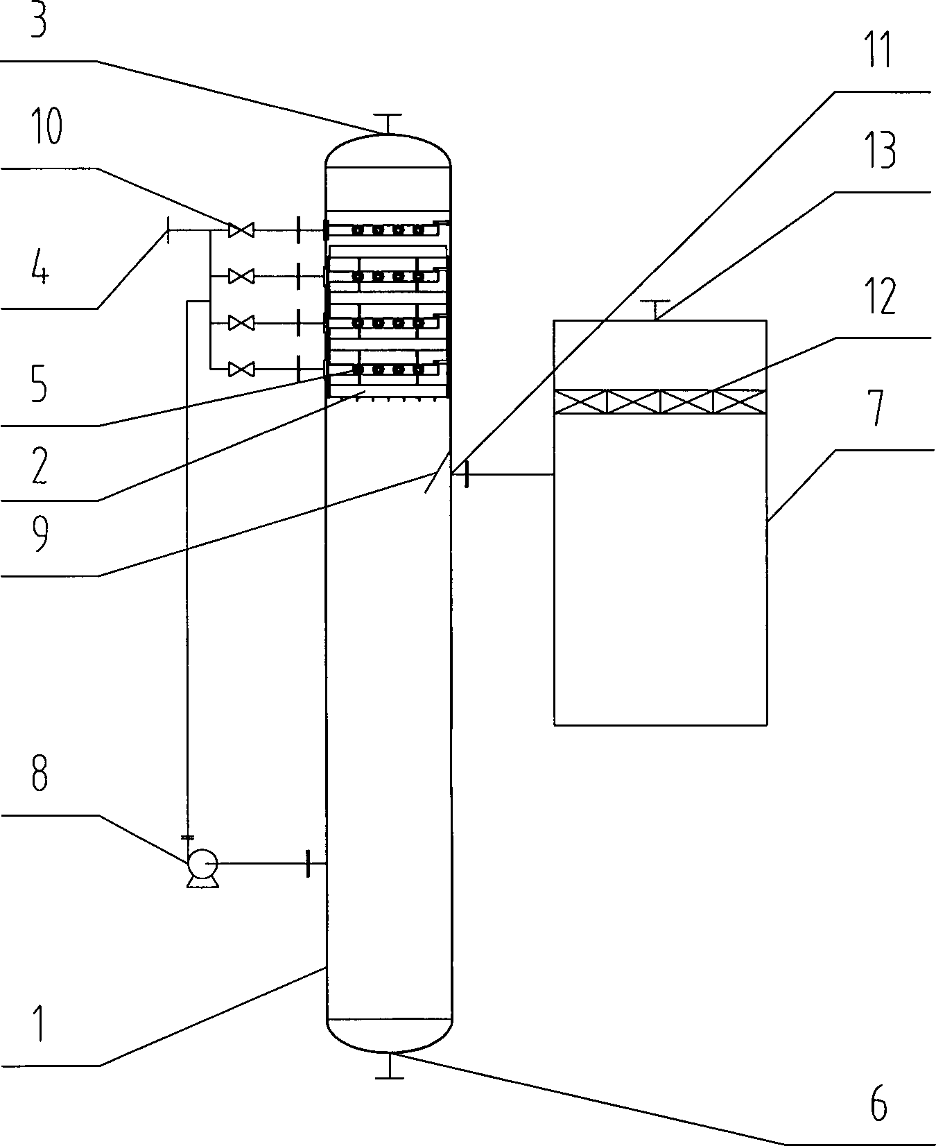 Parallel flow wet dust-collecting device and operational method thereof