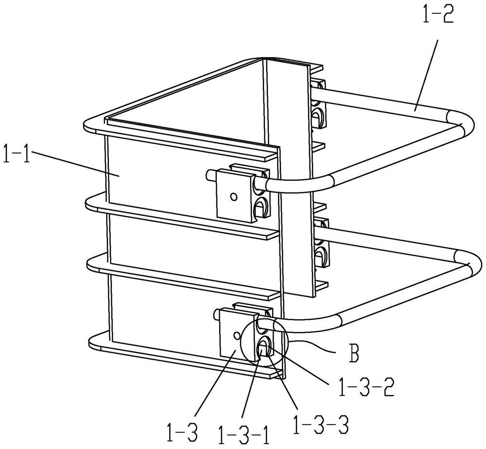 Novel tower crane foundation latticed column reinforcing device