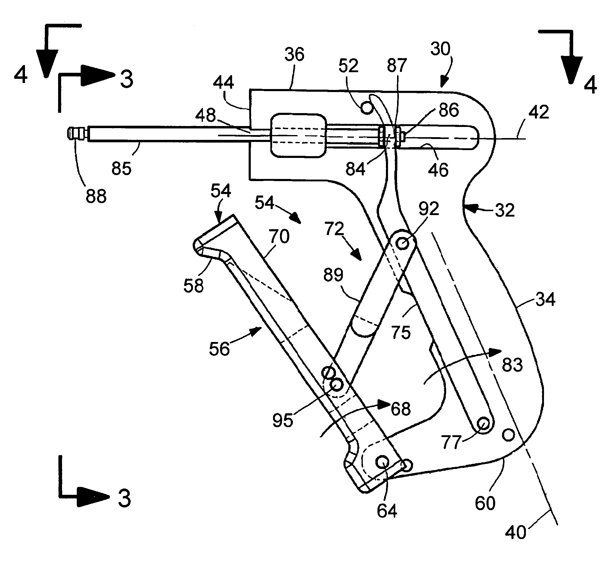 Ergonomic cable tie installation tool