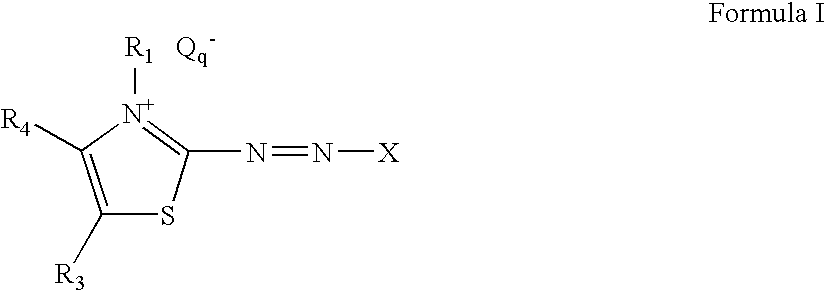 Laundry care compositions with thiazolium dye