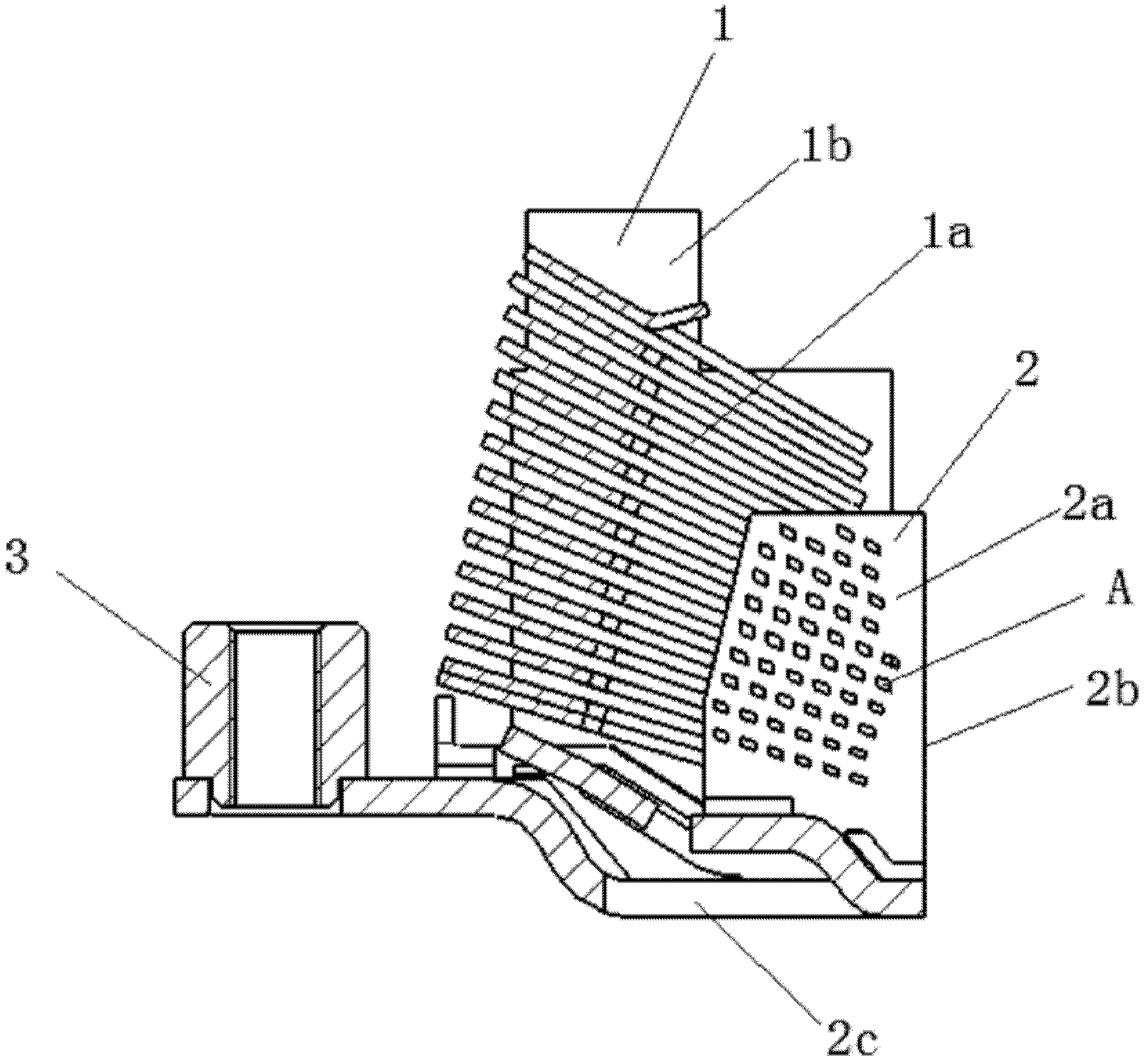 Arc-extinguishing device of breaker