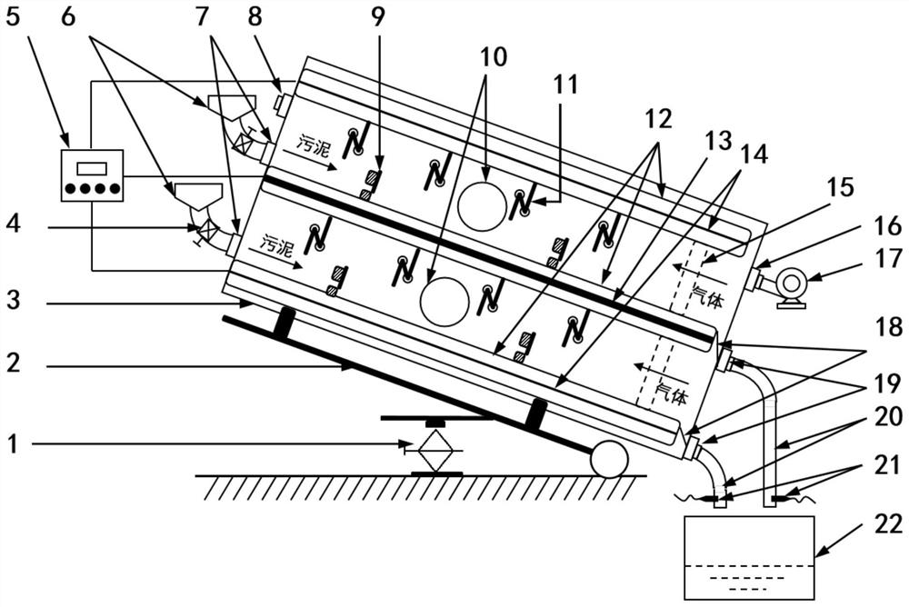 Low-temperature plasma device for wall-breaking digestion of excess sludge