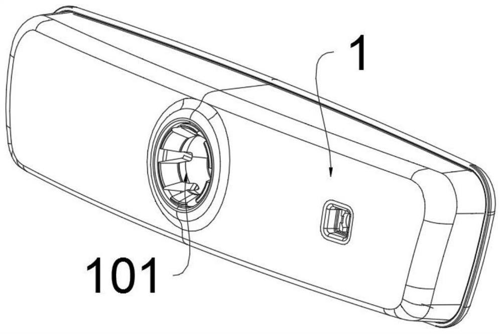 Rear view mirror folding assembly