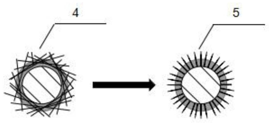 Fiber-wrapped lightweight aggregateand method for inhibiting floating of lightweight aggregate