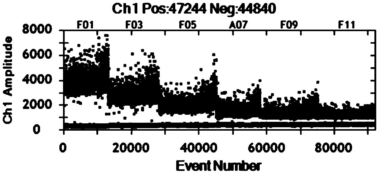 Digital PCR method and detection kit for detecting HER2 copy number variation in breast cancer